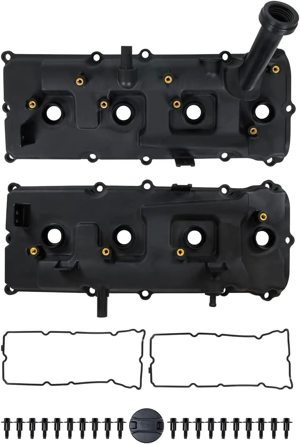 13264-ZE00A Valve Cover Set with Gasket Oil Cap Bolts Fit for 2004-2016 Nissan Titan Pathfinder Armada NV2500 Infiniti QX56