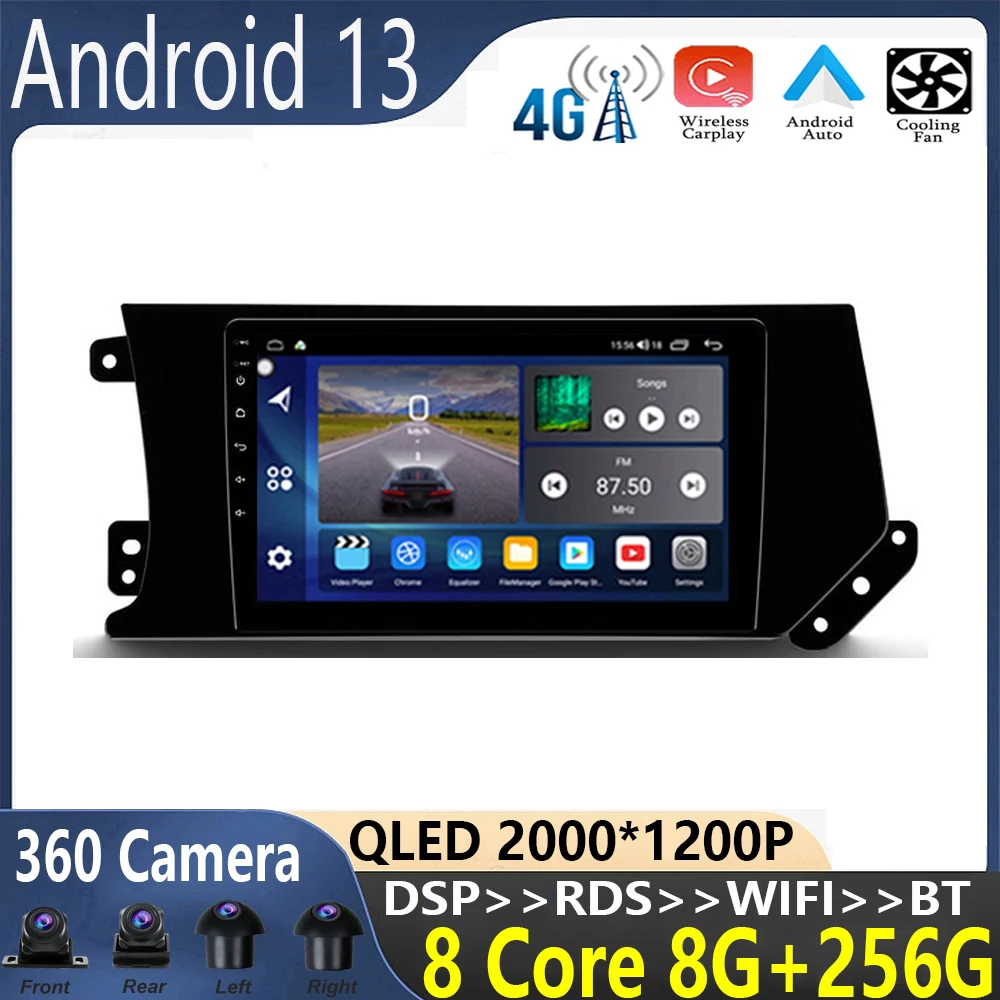 

9 inch Android 13 For Haval F7 F7X 2019-2020 Car Radio Multimedia Video Player Navigation No 2din 2 Din DVD adapter wireless