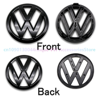 1PCS ABS car front logo front grille badge trunk badge suitable for Volkswagen Polo 2011 2012 2013 Auto replacement accessories