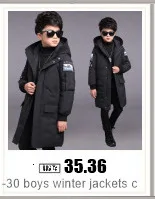 Winter Warm Down Jackets Boys Thicken Jumpsuit Parka Overalls Baby Toddler Girl Clothes Kids Snowsuit Children Clothing Set 2pcs