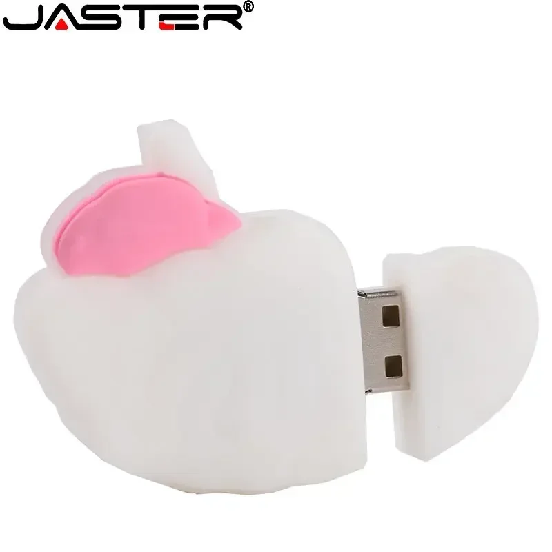 JASTER Skull USB Flash Drive 64GB Skeleton Memory Stick 32GB Red Heart Pen Drive 16GB Lung U Disk Hadiah Kreatif Brain Pendrive