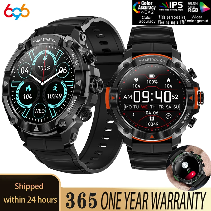 

BT Call Smart Watch Men Sports 1.39 inch HD Display Heart Rate Blood Oxygen Smartwatch Long Battery Life Sleep Fitness Tracker