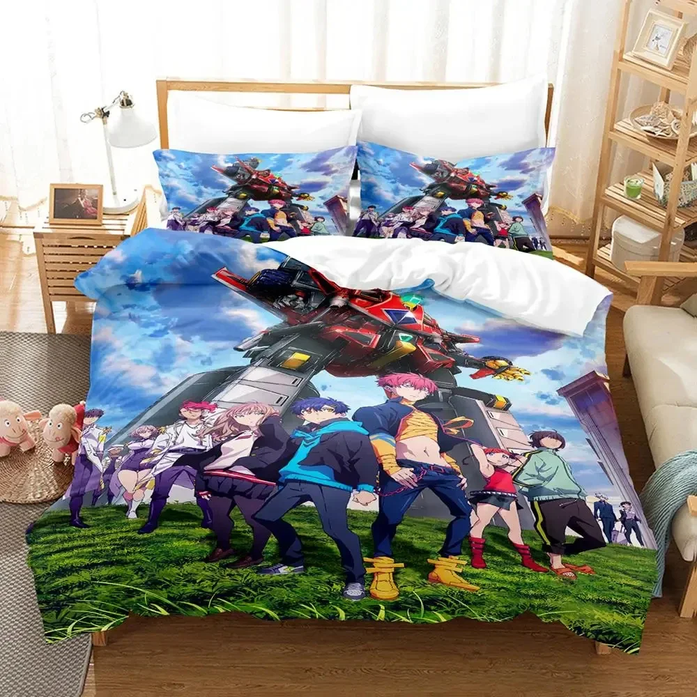 

3d Print Anime SSSS.GRIDMAN Bedding Set Boys Girls Twin Queen Size Duvet Cover Pillowcase Bed Kids Adult Fashion Home Textile