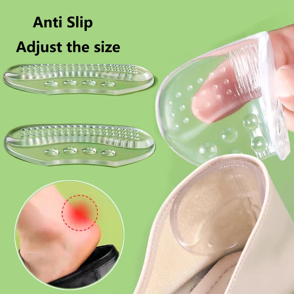 

Silicone Heel Stickers for Women Men Pain Relief Shoe Cushion Gel Heel Pads for Shoes Too Big Non-Slip Inserts Heel Protector