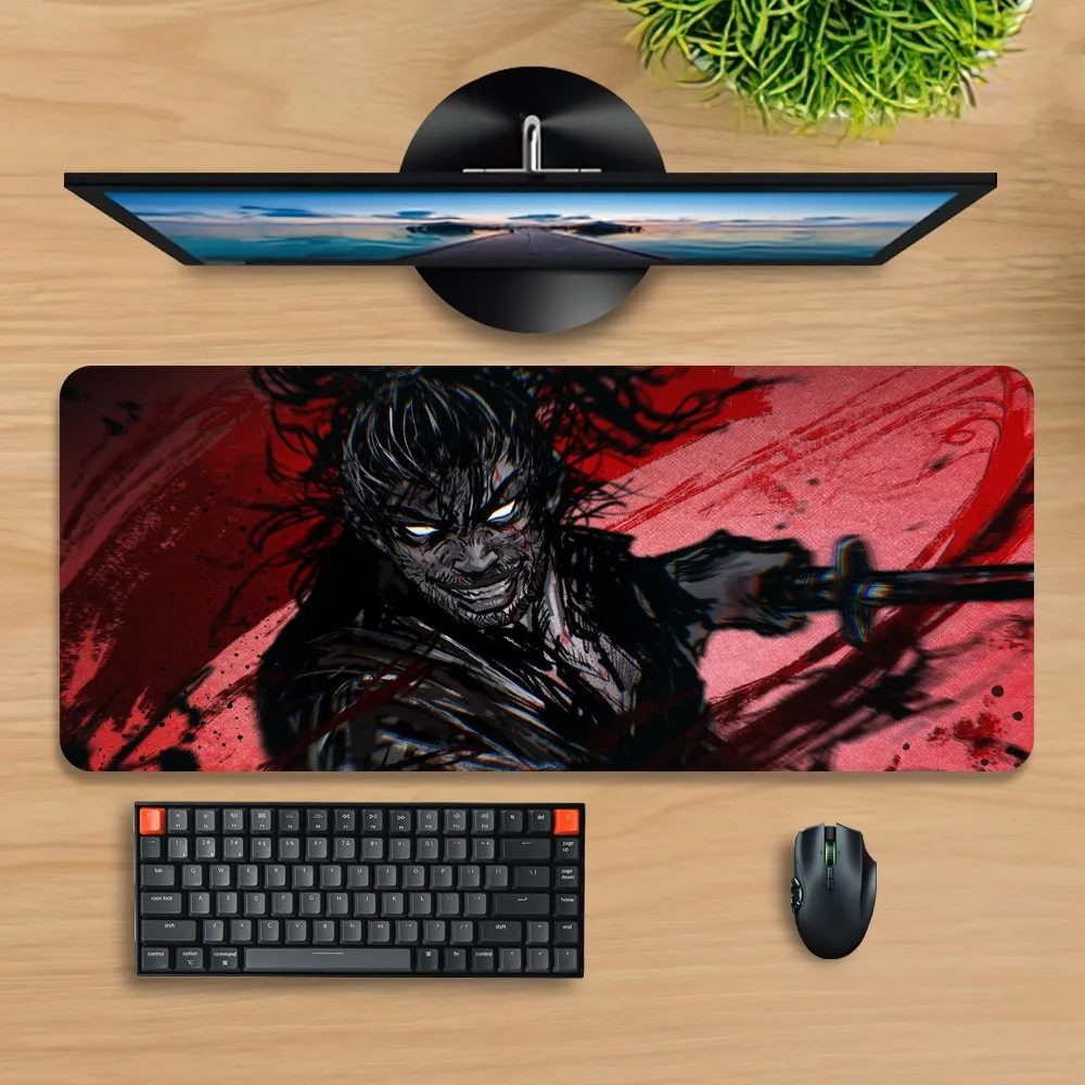 Vagabond Manga Mousepads Monster Large Mouse Mat Big Desk Pad Non-Slip Rubber Mouse Pad Big Keyboard Mats Mouse Pad