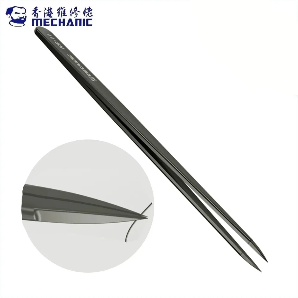 

MECHANIC KS-11 Hand-polished jumper tweezers non-magnetic super sharp PCB board BGA solder pliers tweezers repair tool