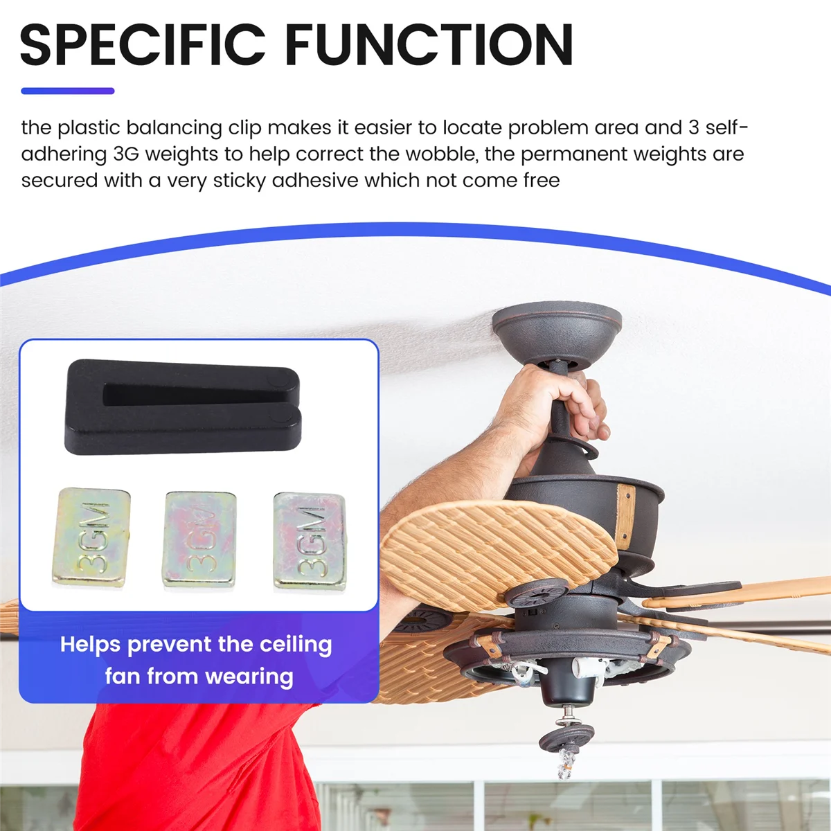 ชุดเบลดพัดลมเพดาน20ชิ้น, ประกอ - Ceiling Fan Blade Balancing Kit บทวิจารณ์และราคา