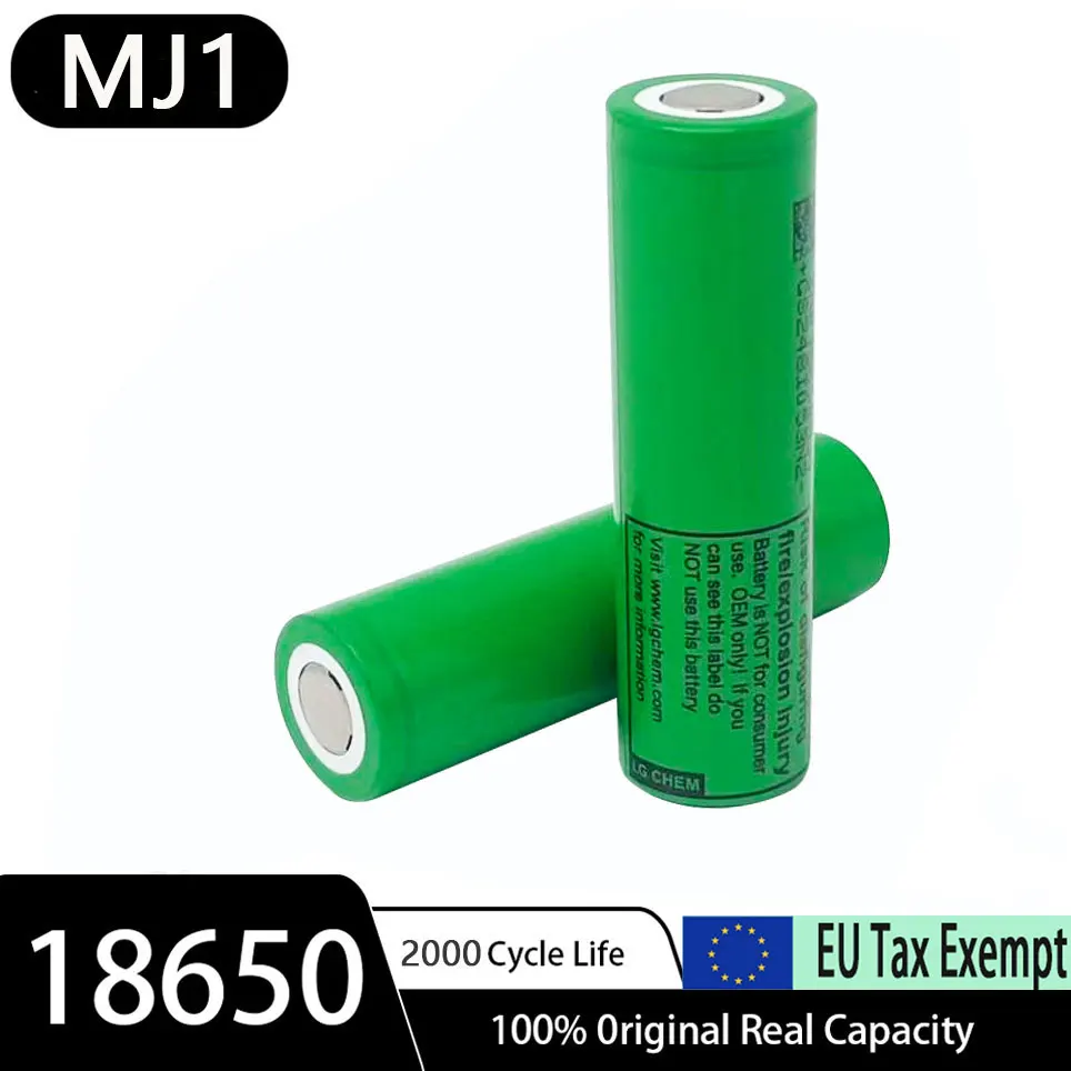2026 Neue 18650 Lithium-Batterie 3500mAh 3,7V 25A INR18650 MJ1 Hochleistungs-Werkzeugbatterie 18650 Wiederaufladbare Batterie
