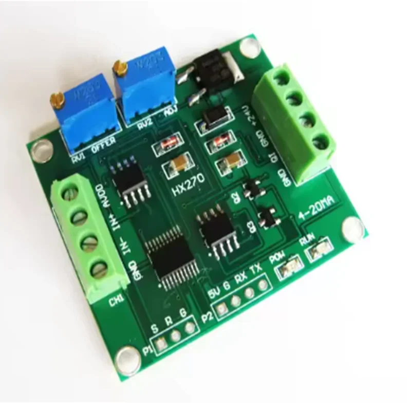 Full-bridge Load Cell Amplifier Circuit Module Electronics Scale Transmitter Weight Sensor Signal Converter 4-20mA 0-10V Out