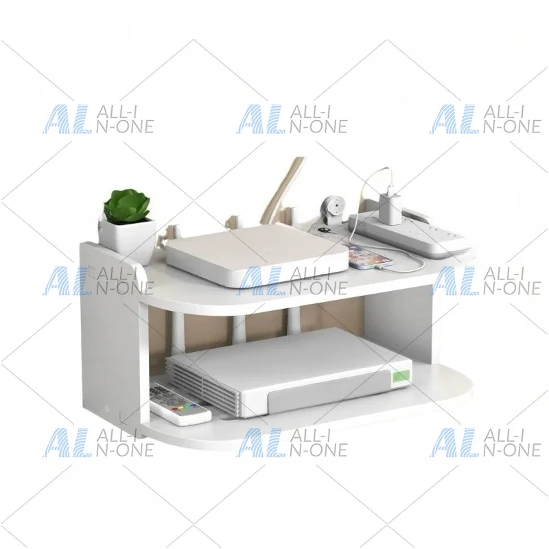 Router Shelf Wall Mount Wall Mounted Projector Shelf No Drill Wireless Router Heat Dissipation Rack Multifunctional Storage Rack