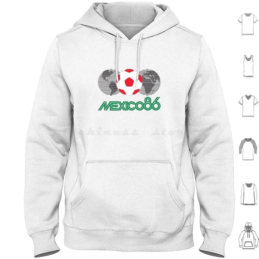 Mexico '86 Print Hoodie cotton Long Sleeve Mexico 86 Mexico 70 Espana 82 Italia 90 Soccer Football Argentina 78 Maradona