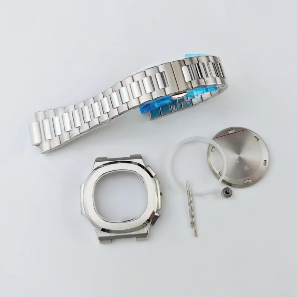 Cassa cronografo VK64 VK63 Parrot PP Cassa al quarzo lucido Accessori per il montaggio di orologi subacquei migliorati Dimensioni 39,5 mm