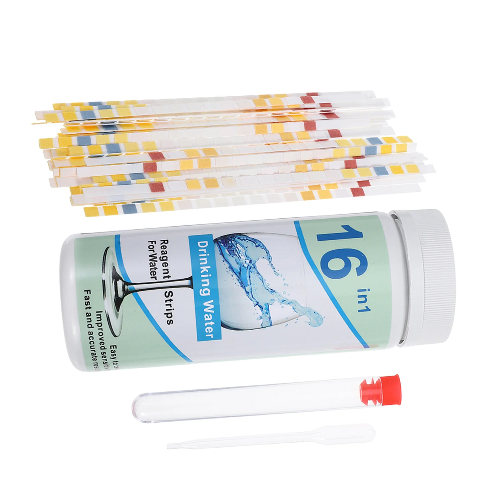 

50Pcs Drinking Water Test Strips High Precision Water Quality Testing Kit for Home Use Multi-Functional Freshwater Aquarium Pool