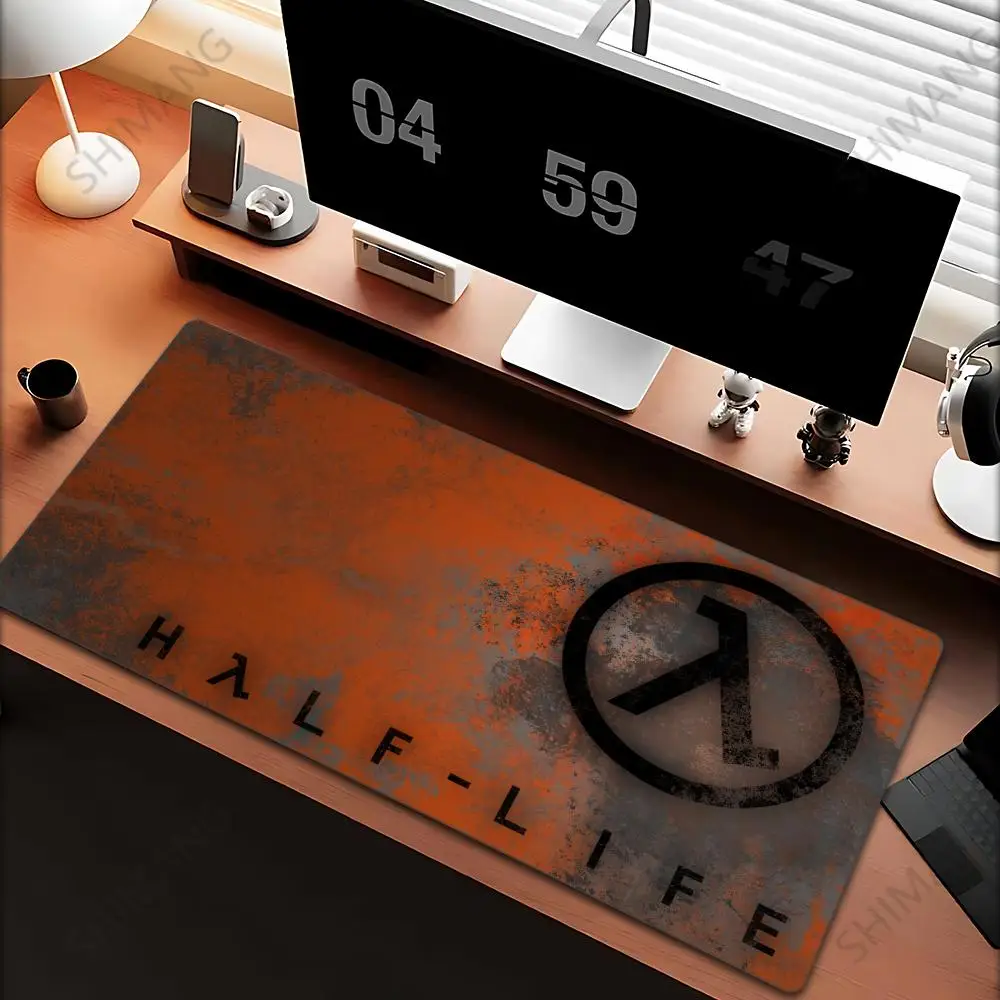 

Half Life Mousepad Gamer Desk Table Game Office Work Mouse Pad Xxl Non-slip Laptop Pc Desk Accessories Gamer Rug Table Mat