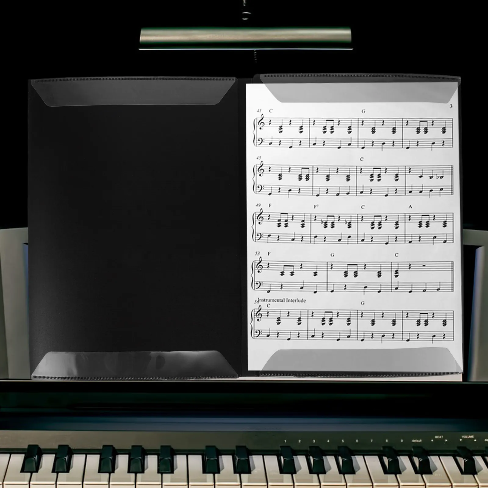 Electric Guitar-Themed Organizer Folder for Music Teachers, Office & Home Use – Sturdy Document Storage