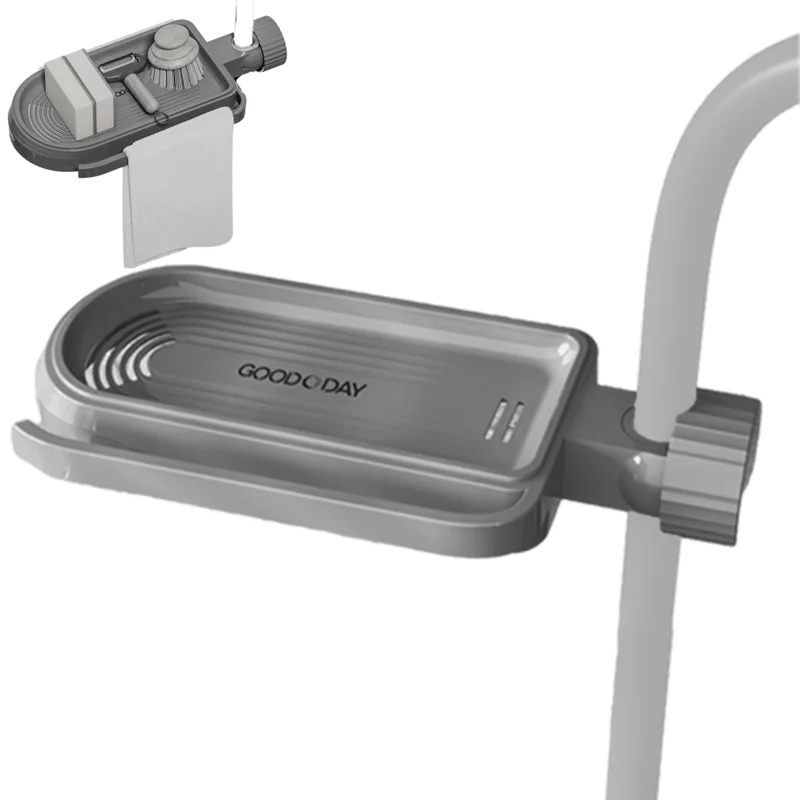 Kitchen Sink Sponge Holder Over Faucet Removable Hangings Drainage Rack Faucet Drain Rack For Soap Scrubbers kitchen supplies