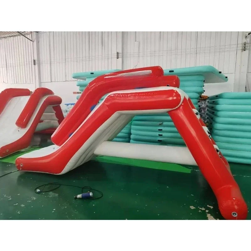 Inflatable Floating Slide Inflatable SUP Water Climbing Slide Floating Water Park