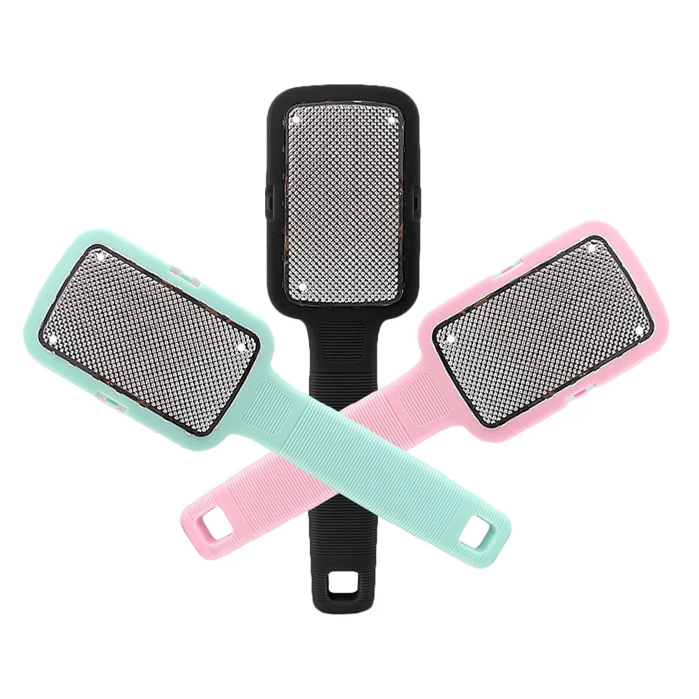 3 قطع من مبرد القدم المصنوع من الفولاذ المقاوم للصدأ لإزالة مسامير القدم والجلد الميت، أداة باديكير متينة ومحمولة