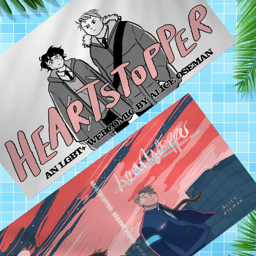 

Пляжное полотенце из микрофибры Heartstopper, впитывающее быстросохнущее мягкое полотенце для йоги, плавания, курортное полотенце для альпинизма