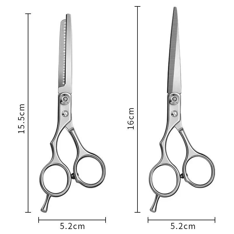 Professional Hairdressing Haircut Scissors 6 Inch Barber Shop Hairdresser's Cutting Thinning Tools High Quality Salon Set image 6