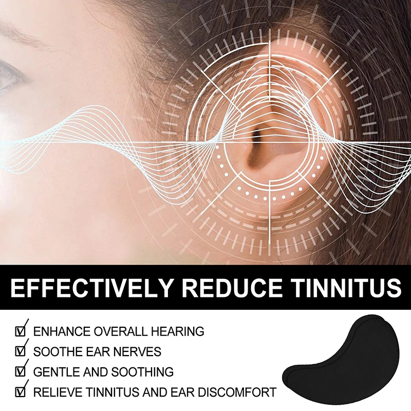 Parche relajante de 7 piezas para el oído, pegatina portátil para el tratamiento del Tinnitus, evita que el ruido Mejora la escucha, antidolor de cabeza