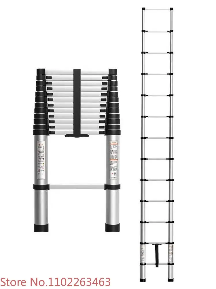 

Telescopic ladder engineering ladder portable thickened aluminum alloy bamboo loft lifting household