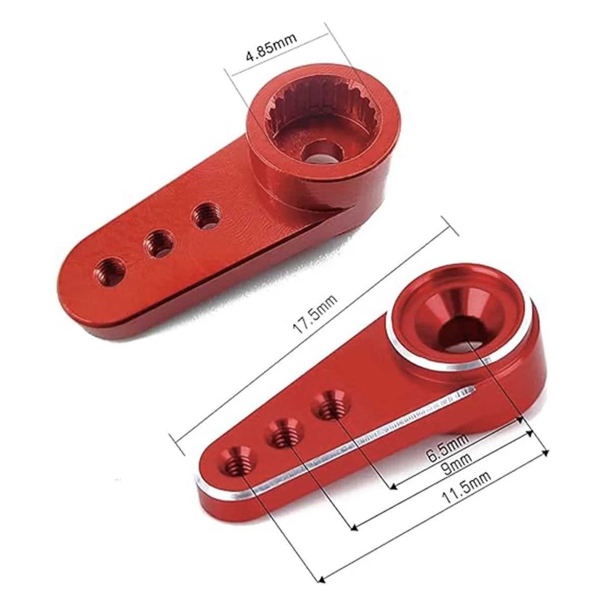 GOTECK 2 STKS D9025MG 9g Mini Servo Micro Full Metal Gear Digitale Servo Met Metalen Hoorn voor RC Auto Boot Vaste Vleugel Robot Speelgoed