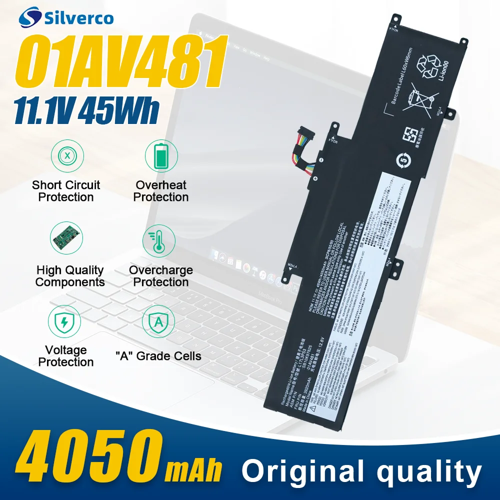 01AV481 batería del ordenador portátil para Lenovo Thinkpad S2 Yoga L380 L390 Thinkpad Yoga S2 2018 Series L17M3P55 L17L3P53 L17C3P53 01AV483