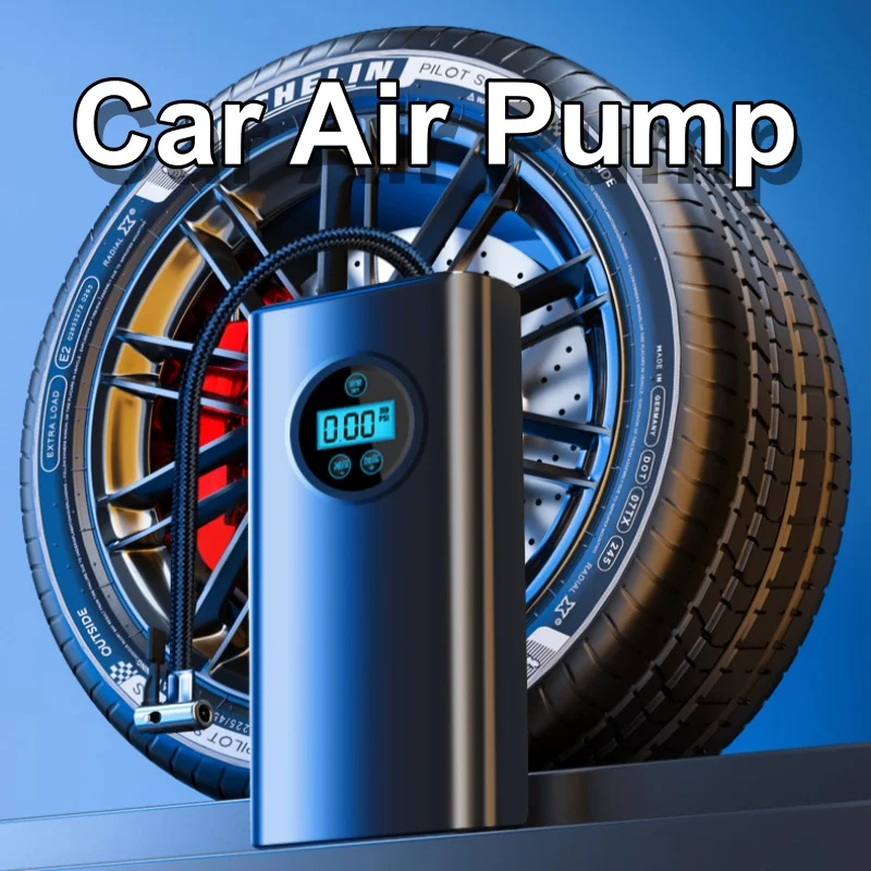 Wireless Car Inflator Pump Rechargeable for Tires of Bicycles, Cars, Motorcycles and Balls Portable Air Pump
