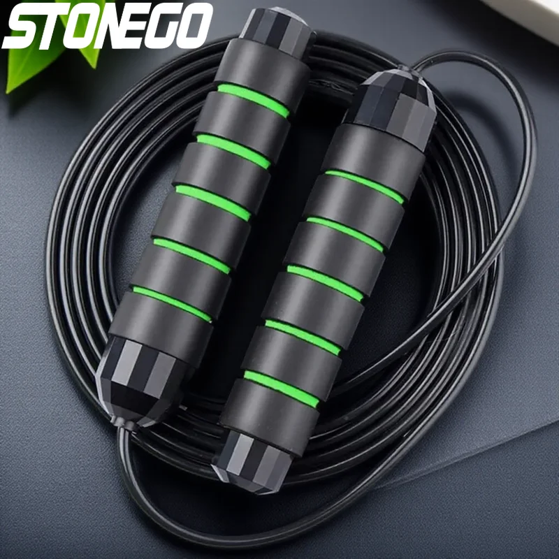 حبل قفز سريع خالٍ من التشابك لتمارين اللياقة البدنية، حبل نط قابل للتعديل للرجال والنساء والأطفال، معدات رياضية للتدريب #1