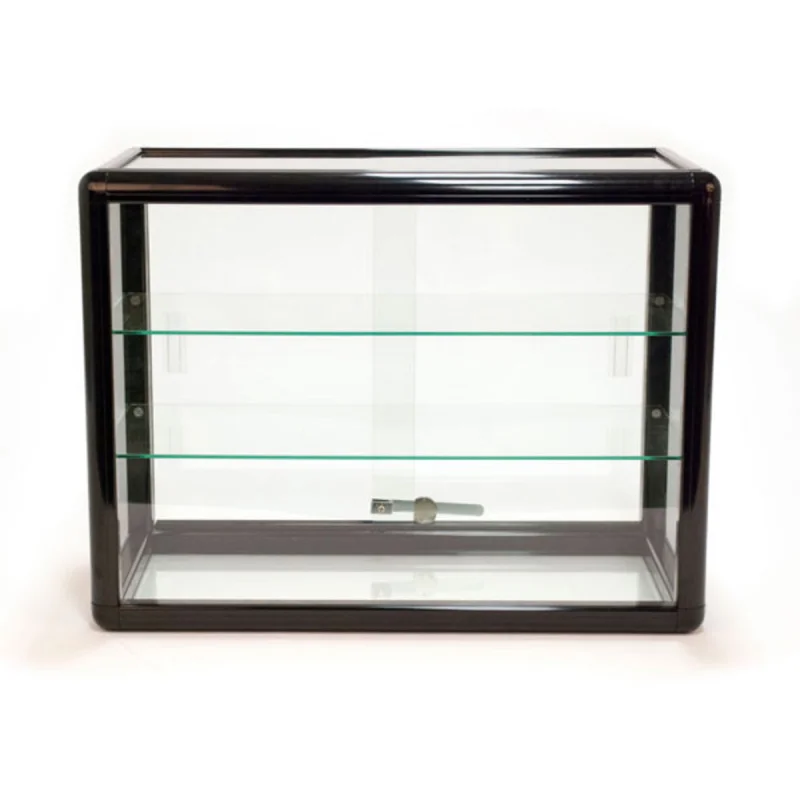 Custom. customized retail shop 24W x 12D x 18h aluminum frame glass showcase