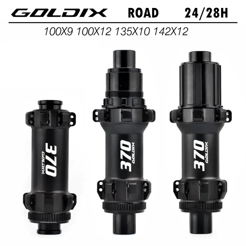 GOLDIX R370 medium lock disc brake 24/28h direct pull ratchet 36T gravel road bicycle hub suitable for SHIMANO / XDR  flywheels