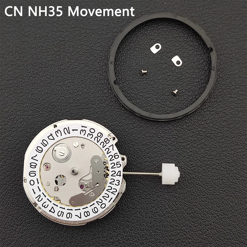 Movimiento mecánico automático NH35 de desarrollado independiente Hecho en China Movimiento NH35 para accesorios de repuesto de relojes para hombres