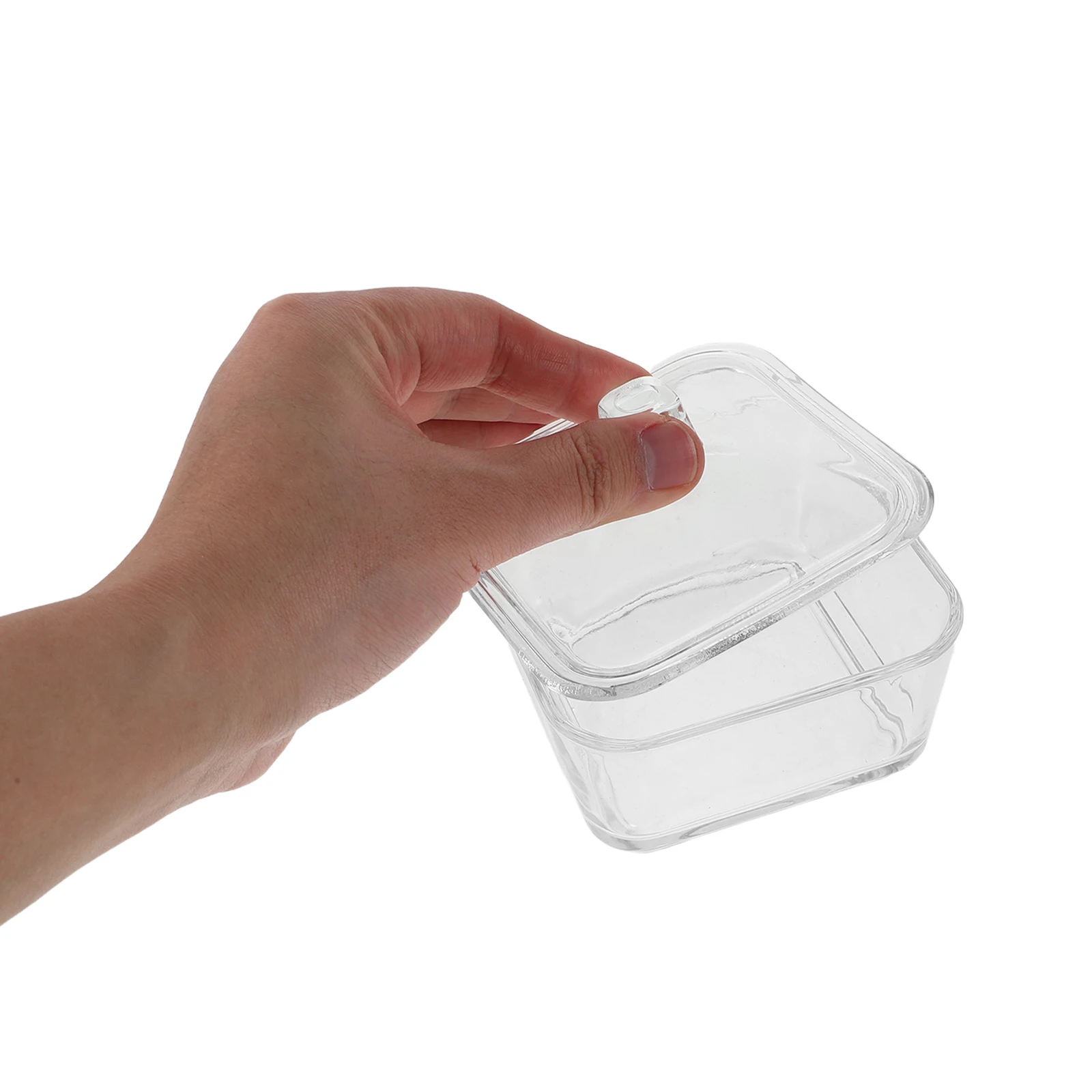 

Coffee Cube Jar Glass Bowl Sugar Container Transparent Tea Containers Office Desk Decorative Candy Dish Sealed Freshness Easy