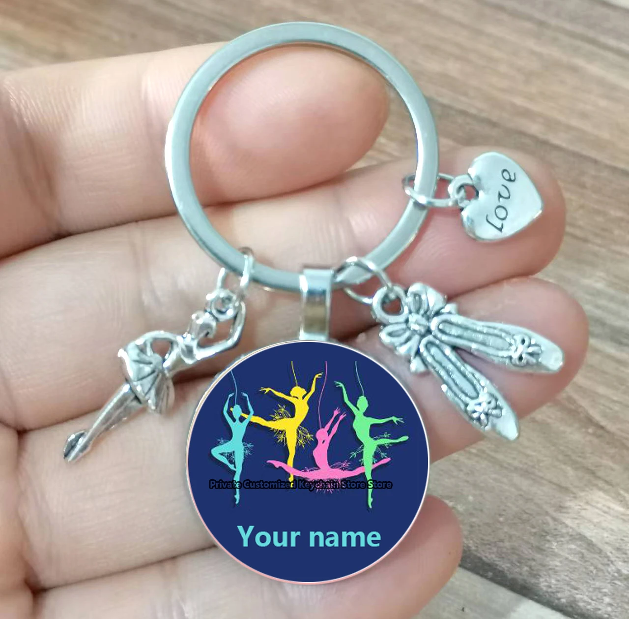 Nombres personalizados para niñas bailando Ballet, regalos para bailarines de equipo de Ballet