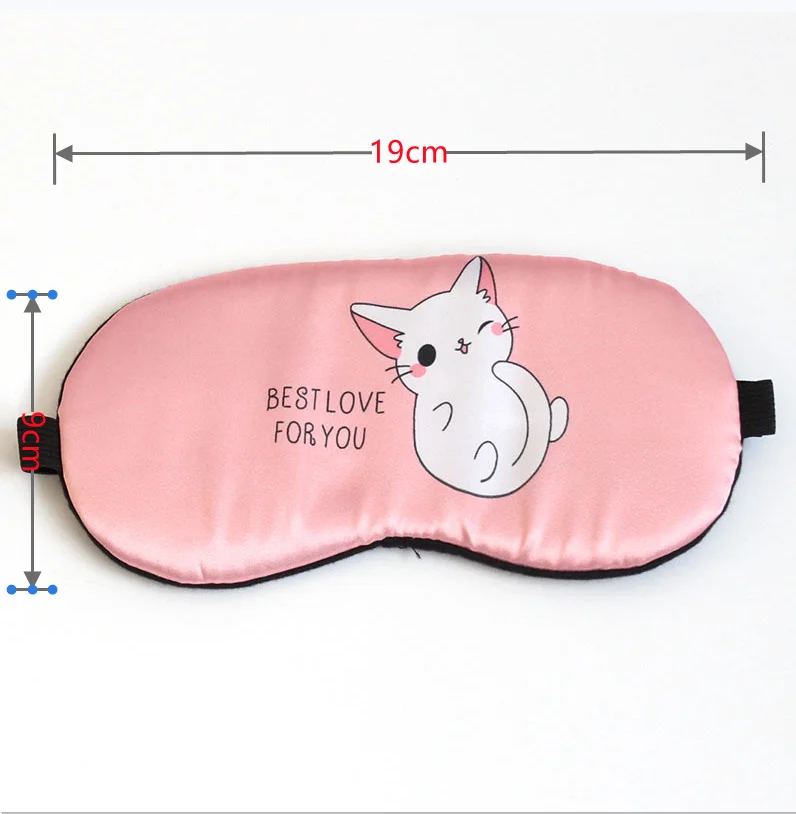 1Pc Creative Lovely Cotton Sleeping Mask Eyepatch Eye Cover For Travel Relax Sleeping Aid Eye Patch Shading Eye Mask