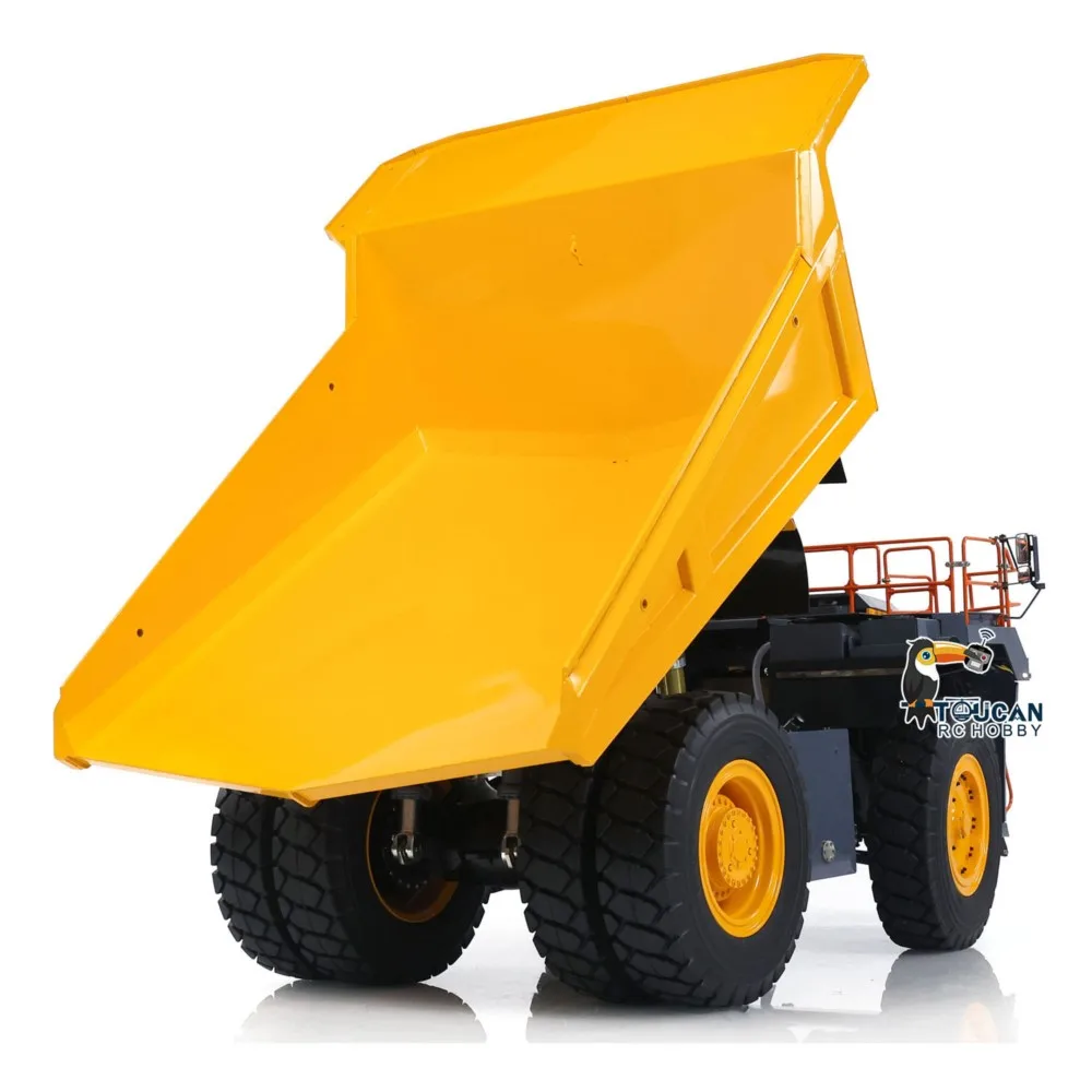 LESU R110E RC Metallo Idraulico Mining Camion Macchina Pesante 1/16 Telecomando Dumper Elettrico Ribaltabile Modello Luce THZH1306