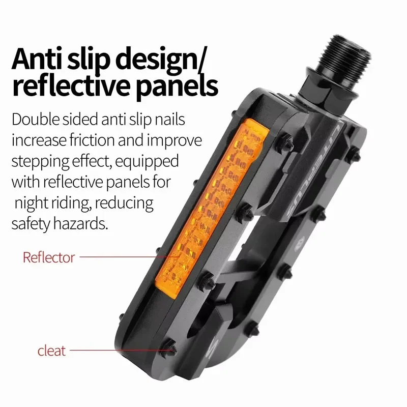 

Bicycle Pedals Foldable Aluminum Alloy Pedals With Anti-slip Protrusions Foldable Bicycle Pedals Bicycle Accessories