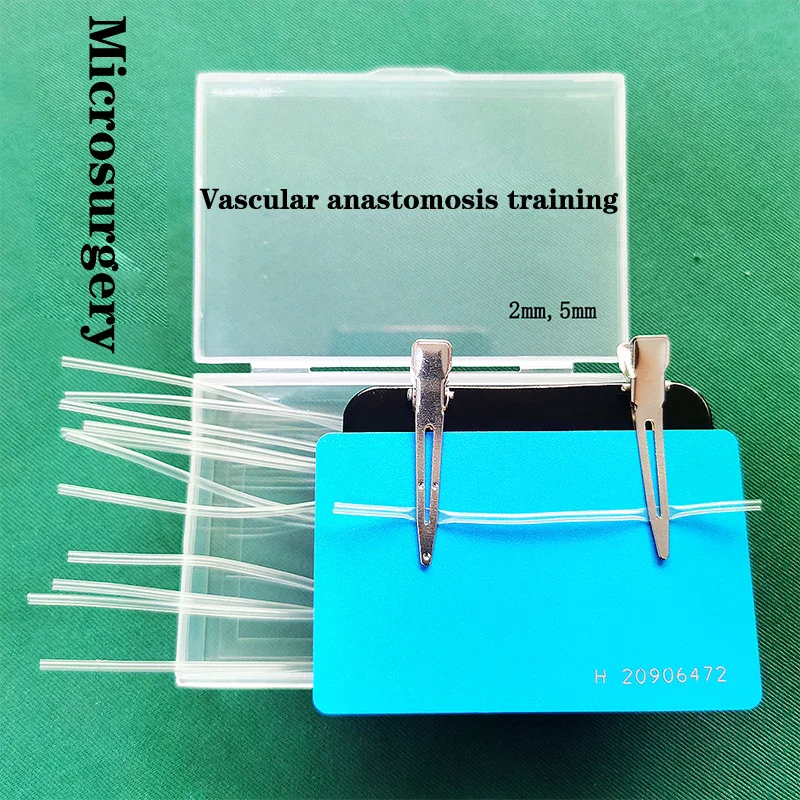 Microsurgery End-to-End Anastomosis Simulation Model Blood Vessel Suture Skills Training 2mm/5mm Measurement Vascular Exercises