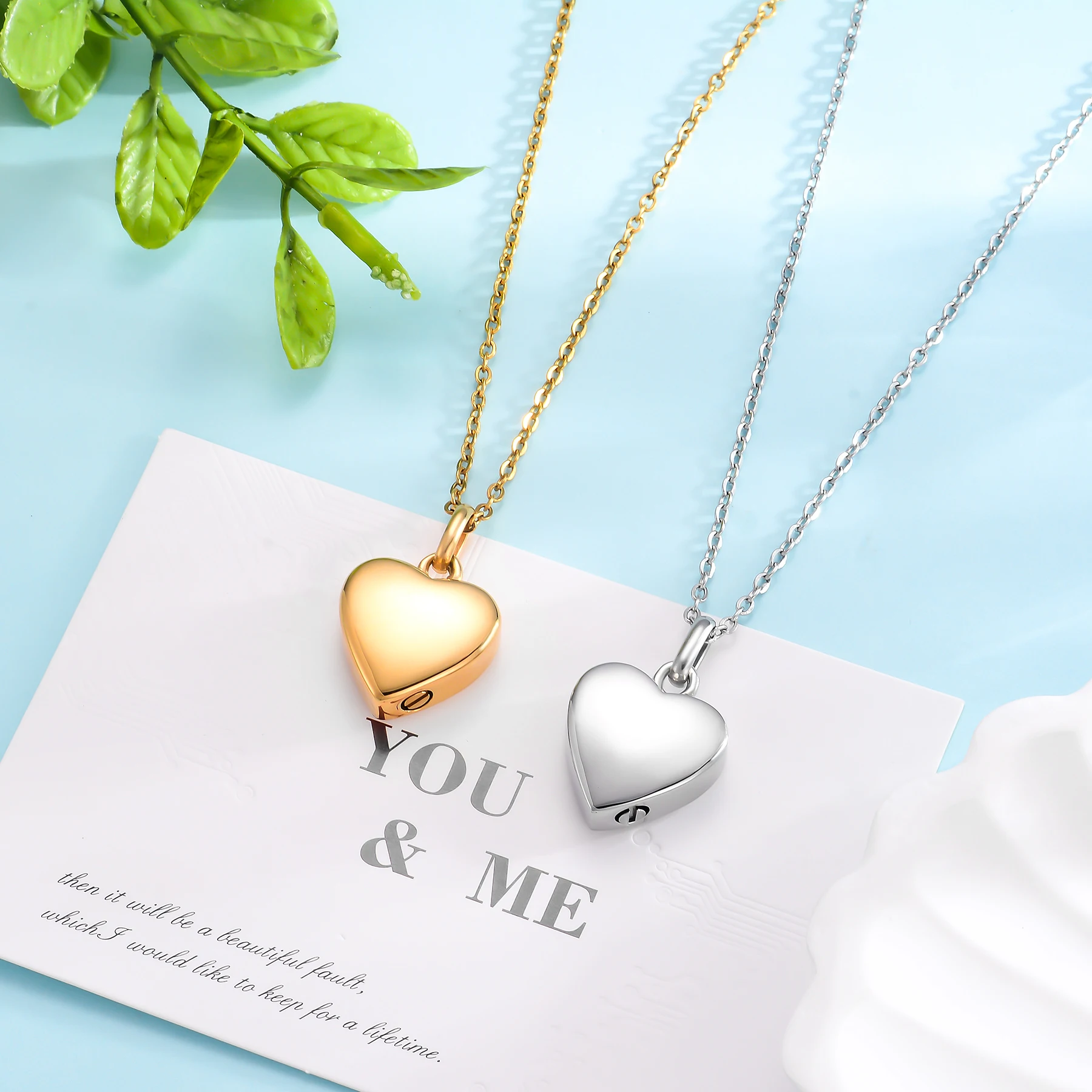 Pet Cremation Jewelry Memorial Urn Necklace for Ashes Love Heart Pendant Stainless Steel Ashes Holder Custom Engravab Keepsake