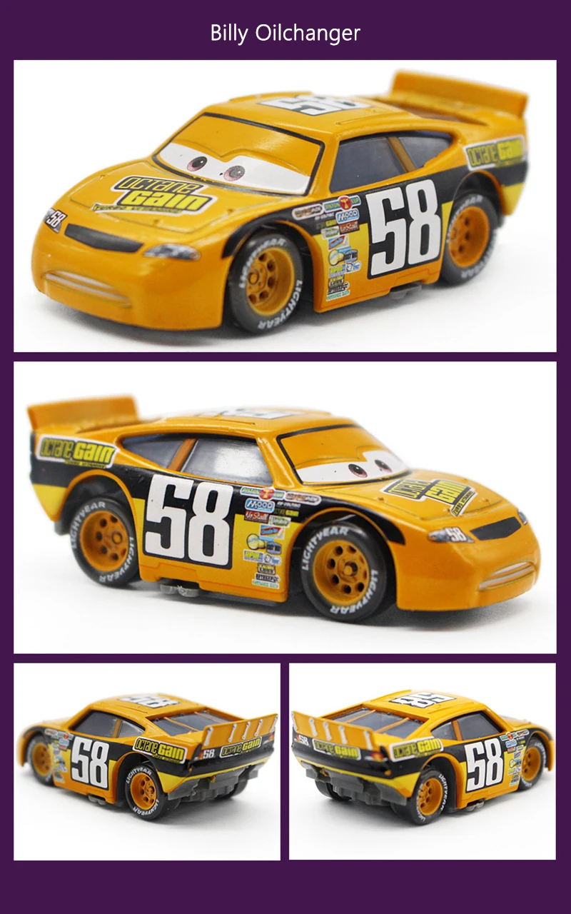 Spielzeugautos Piston Cup Racing Series Rennwagen McQueen Rusty Cornfuel Aiken Axler Chuck Armstrong Legierungs-Spielzeugauto Kindergeschenk – Detail 14