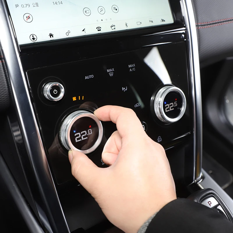 

Для Land Rover Range Rover Evoque 2020-2025 автомобильный центральный кондиционер, ручка громкости, крышка, кольцо, накладка, автомобильные аксессуары