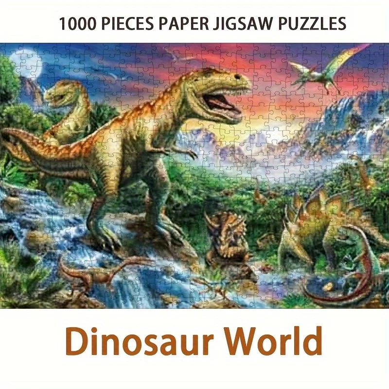 

1000 шт., бумажные игрушки-головоломки, динозавры, всемирно известные картины, 1000 шт., головоломка, рождественский подарок, зона с надписью для взрослых, развивающие