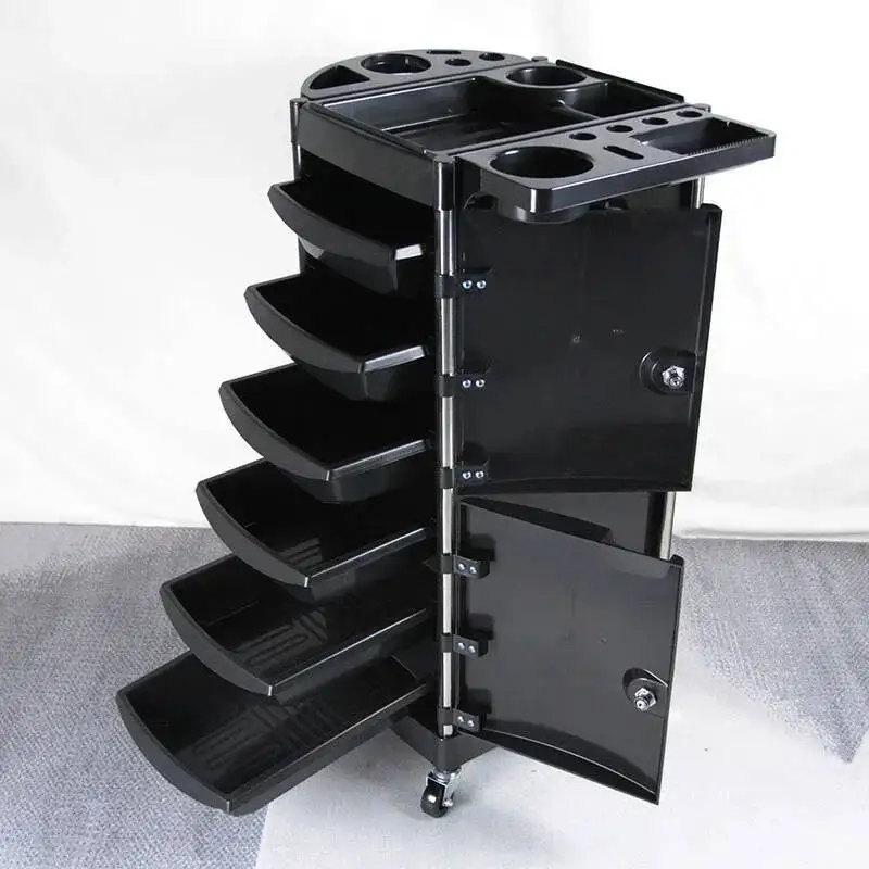 Multifunctional Modern Furniture Salon Trolley Japanese Style Nail Barber Shop Originality Storable Trolley Skjuta En Vagn HBSC
