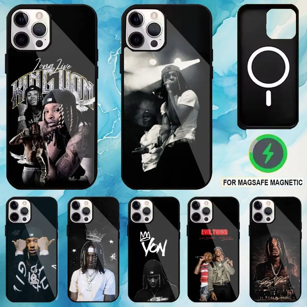 

Rapper K-King V-Von Phone Case For iPhone17,16,15,14,13,12,11 Plus,Pro Max Magnetic Magsafe Wireless Charging