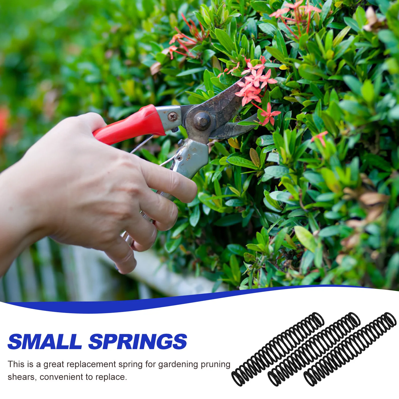 

10Pcs Branch Pruner Spring Replacement High Quality Steel for Gardening Shears Easy to Install No Tools Required Reliable