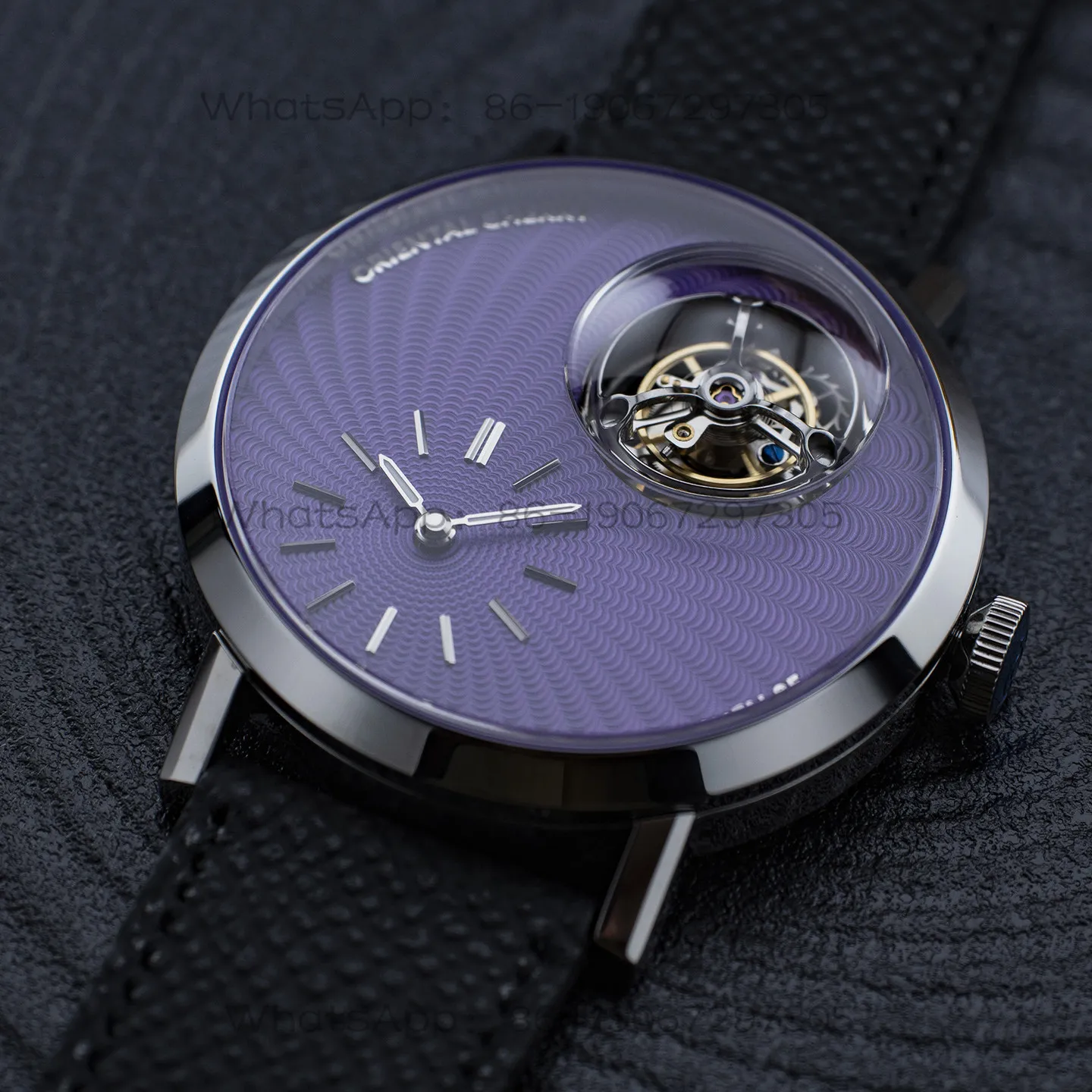 

Механические мужские часы Convex Crystal Extreme Chen Cherry Blossom MC-05 Tourbillon с синим песчаником и лазуритом, индивидуальная подвеска, 6340