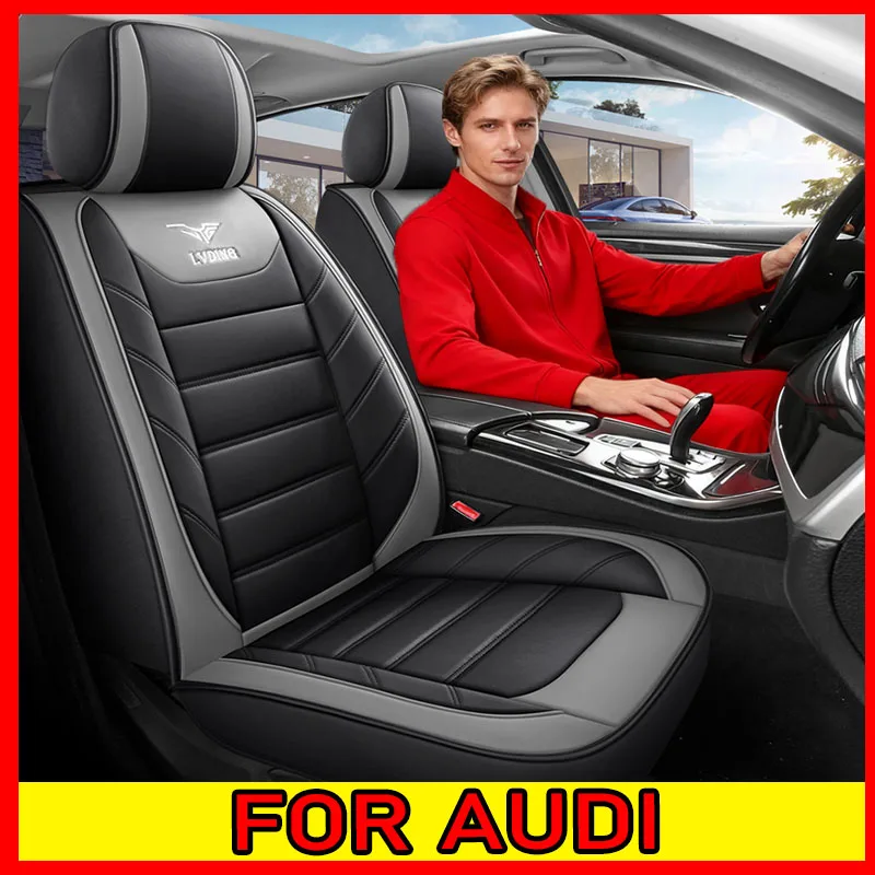 

Car seat cover Waterproof PU leather wear-resistant full set 5 seats comfortable full wrap seat cover FOR AUDI Q3 A5 A6 A7