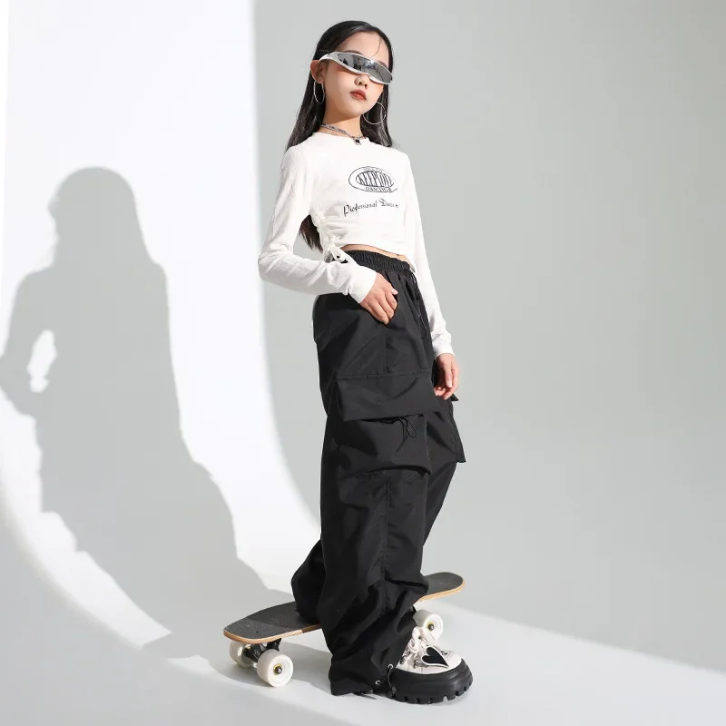Girls' Jazz Dance Costume Handsome Japanese Street Dance Performance Costume Set Children's Hiphop Show Stage Trend