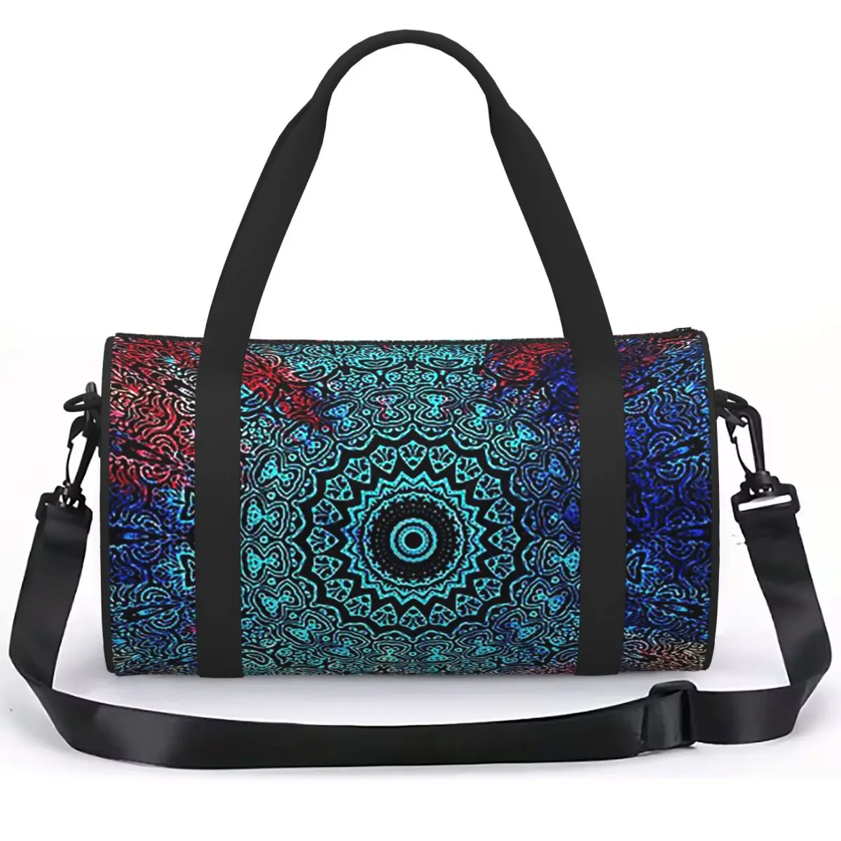 Bohemian Passion Mandala Zen Yoga Meditation Luggage Bag Large Capacity Duffle Tote Bag Handbags Gym Bags Fitness Bag for